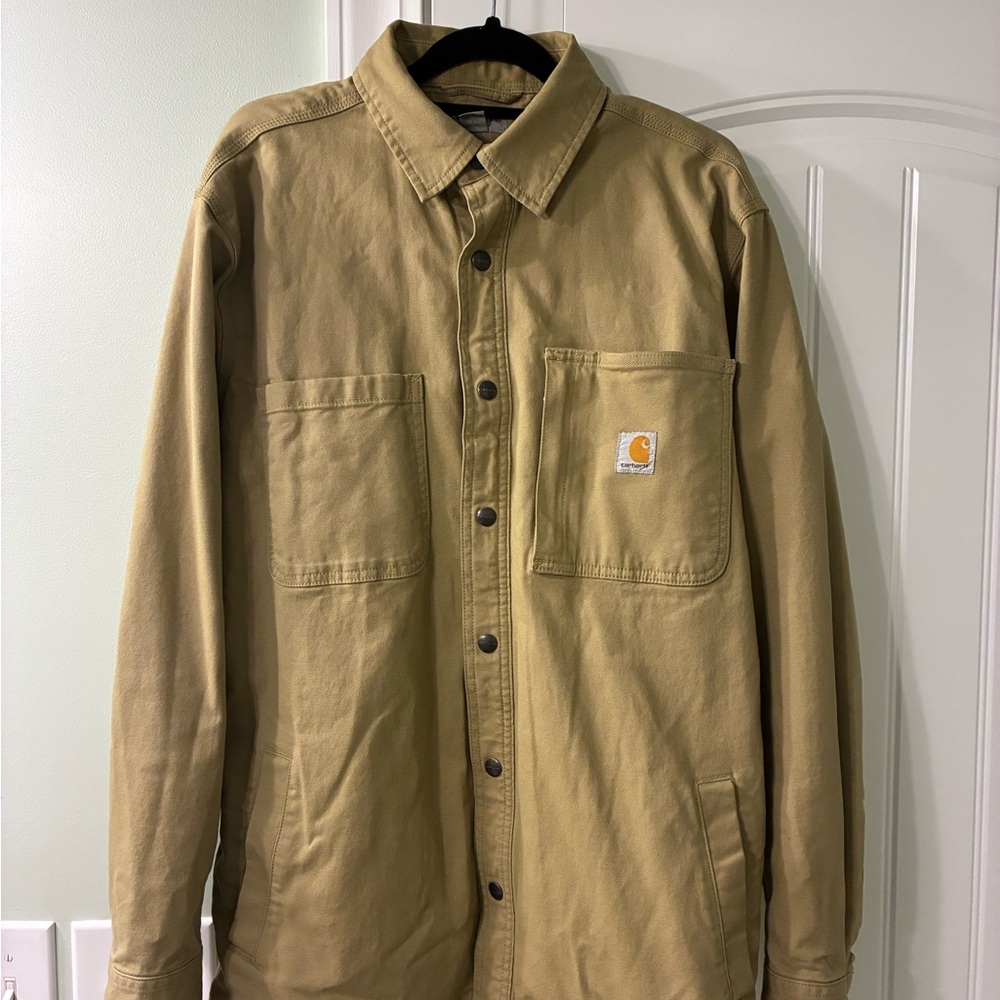 Carhartt Men's Khaki Shirt Jacket